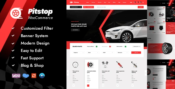 Pitstop – Auto Parts WooCommerce Theme